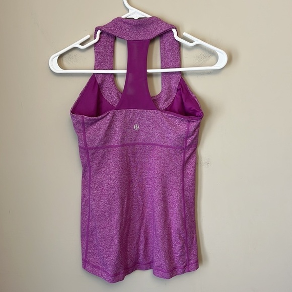 Lululemon Scoop Neck Tank in Heathered Ultra Violet size 6 - Picture 5 of 12